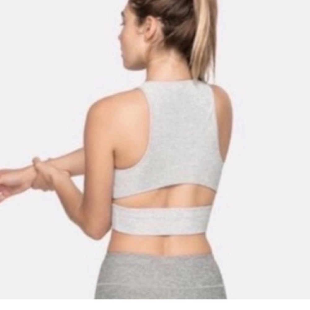 Outdoor Voices slash back crop top
